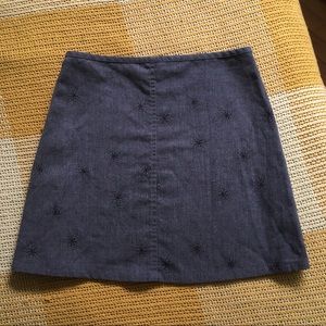 DKYN Pencil Skirt Subtle Floral Pattern